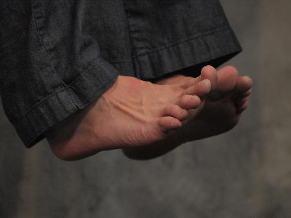 Die Füße der Tänzerin