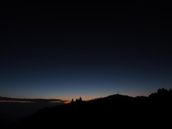 Warten auf den Sonnenaufgang am Tiger Hill in Darjeeling