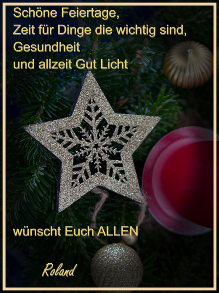 Frohe Weihnacht ......