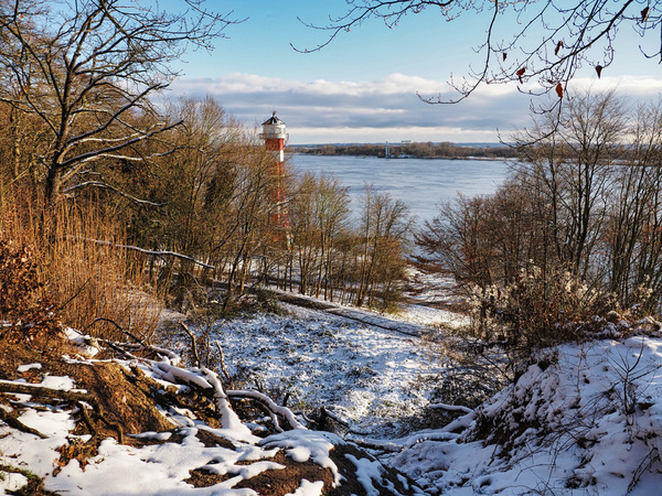 Winterblick  über die ELbe