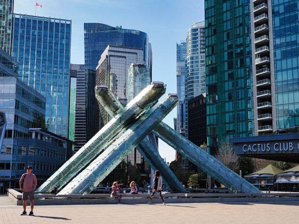 Kanada Vancouver Olympisches Feuer